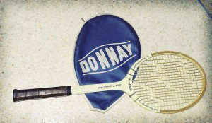 Racchetta da Tennis anni '70 in legno con custodia originale